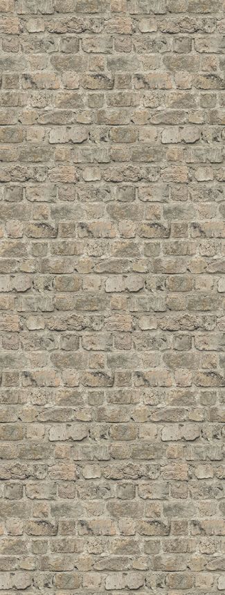 Vlies poszter tapéta, szürke-bézs, tégla, FW4055-3, Feature Walls, Decoprint