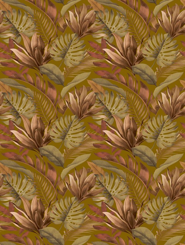 Vlies poszter tapéta, barna, levelek, FW4059-3, Feature Walls, Decoprint