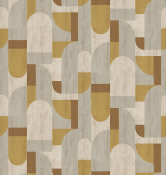 Geometrikus vlies poszter tapéta, bézs, FW4064-3, Feature Walls, Decoprint