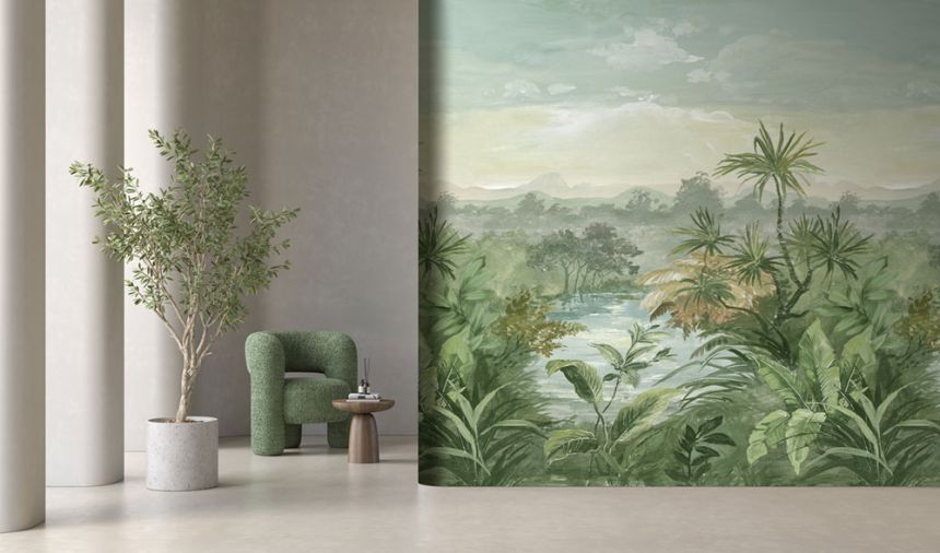Vlies poszter tapéta, zöld, pálmafák, FW4028-3, Feature Walls, Decoprint