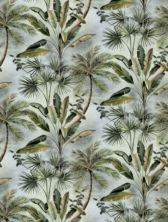 Vlies poszter tapéta, szürke-zöld, pálmafák, FW4030-1, Feature Walls, Decoprint