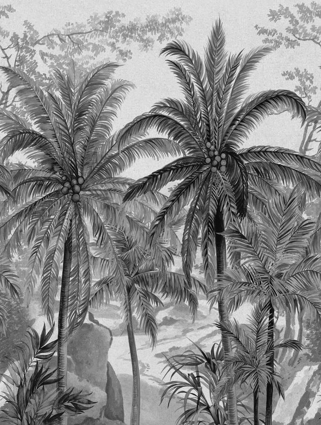 Vlies poszter tapéta, szürke-fekete, pálmafák, FW4031-1, Feature Walls, Decoprint