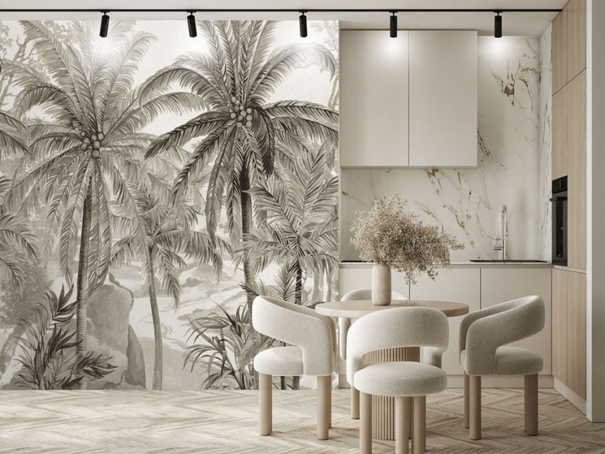 Vlies poszter tapéta, barna-szürke, pálmafák, FW4031-2, Feature Walls, Decoprint