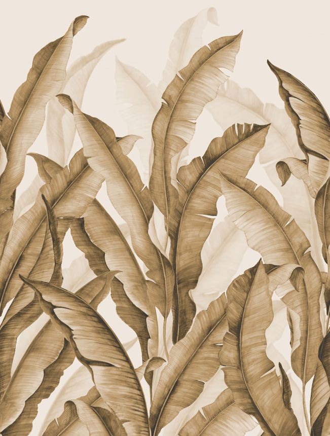 Vlies poszter tapéta, barna, levelek, FW4032-4, Feature Walls, Decoprint
