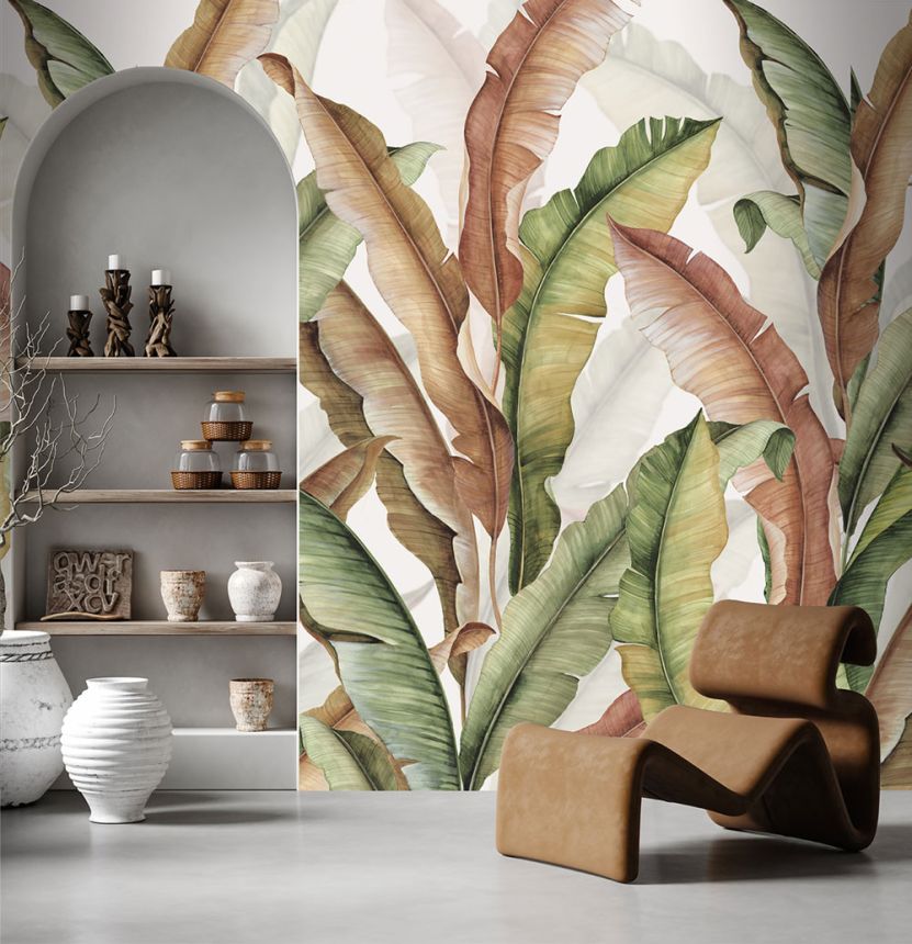 Vlies poszter tapéta, barna, levelek, FW4032-4, Feature Walls, Decoprint