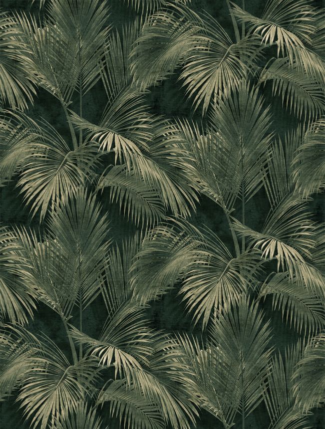Vlies poszter tapéta, zöld, pálmafák, levelek, FW4034-3, Feature Walls, Decoprint