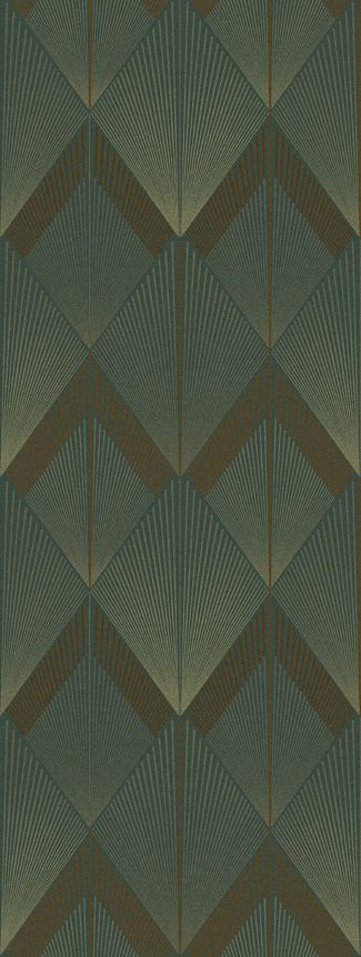 Geometrikus vlies poszter tapéta, zöld, FW4035-3, Feature Walls, Decoprint