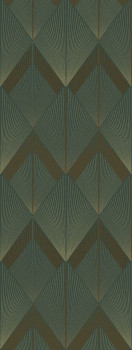 Geometrikus vlies poszter tapéta, zöld, FW4035-3, Feature Walls, Decoprint