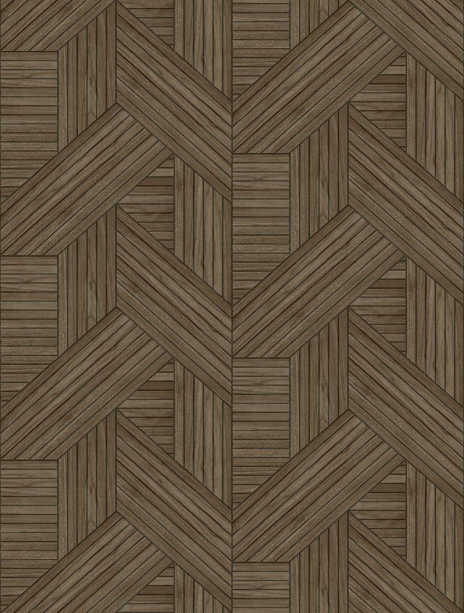 Vlies poszter tapéta, barna, fautánzat, lécek, FW4036-3, Feature Walls, Decoprint