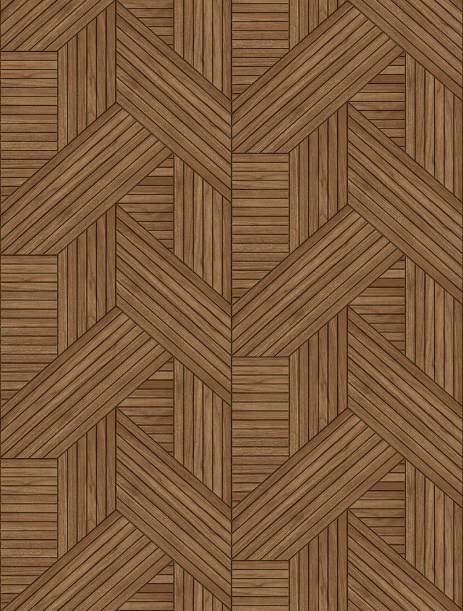 Vlies poszter tapéta, barna, fautánzat, lécek, FW4036-4, Feature Walls, Decoprint