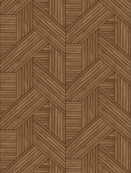 Vlies poszter tapéta, barna, fautánzat, lécek, FW4036-4, Feature Walls, Decoprint