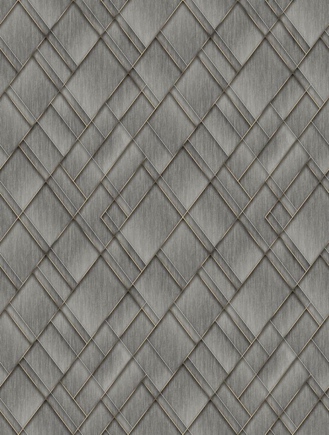 Geometrikus vlies poszter tapéta, szürke, FW4037-1, Feature Walls, Decoprint