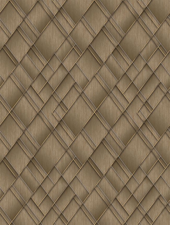 Geometrikus vlies poszter tapéta, barna, FW4037-3, Feature Walls, Decoprint