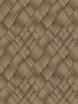Geometrikus vlies poszter tapéta, barna, FW4037-3, Feature Walls, Decoprint
