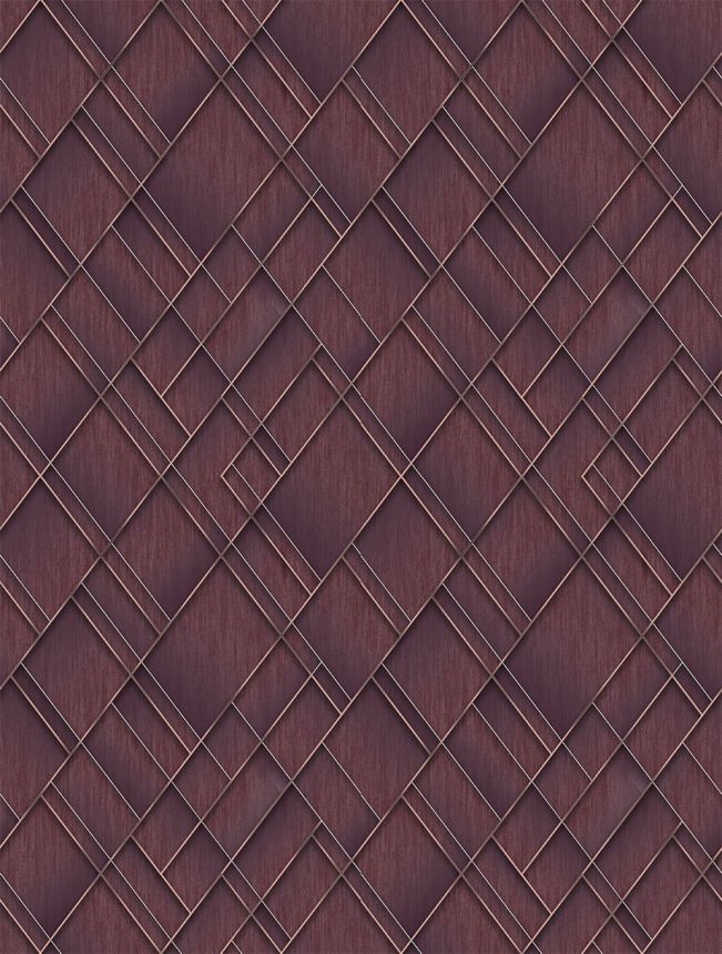 Geometrikus vlies poszter tapéta, bordó, FW4037-4, Feature Walls, Decoprint