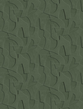 Geometrikus vlies poszter tapéta, 3D, zöld, FW4042-3, Feature Walls, Decoprint