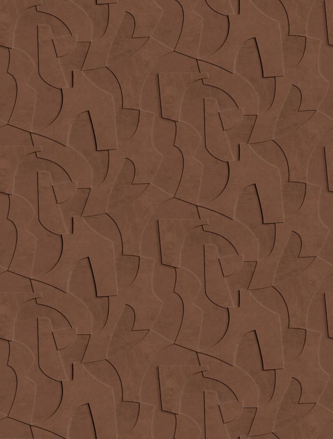 Geometrikus vlies poszter tapéta, 3D, barna, FW4042-4, Feature Walls, Decoprint