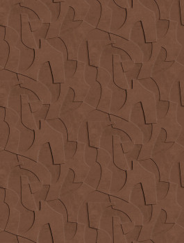 Geometrikus vlies poszter tapéta, 3D, barna, FW4042-4, Feature Walls, Decoprint