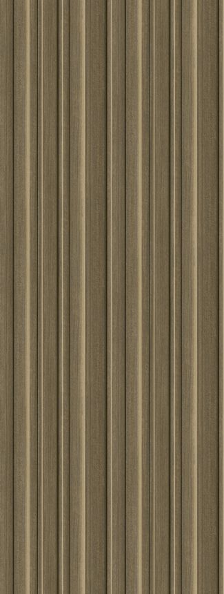 Vlies poszter tapéta, lécek 3D-s utánzata, barna, FW4043-2, Feature Walls, Decoprint