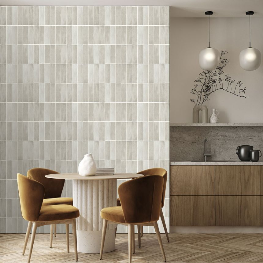Vlies poszter tapéta, csempe, szürke, FW4045-5, Feature Walls, Decoprint
