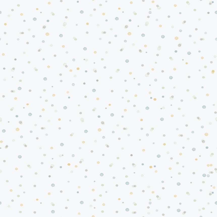 Gyerek vlies tapéta, kék, pöttyös, 289-2, Enzo,  ICH Wallcoverings