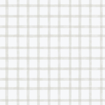 Geometrikus vlies tapéta, szürke-bézs, kockás, 290-3, Enzo,  ICH Wallcoverings