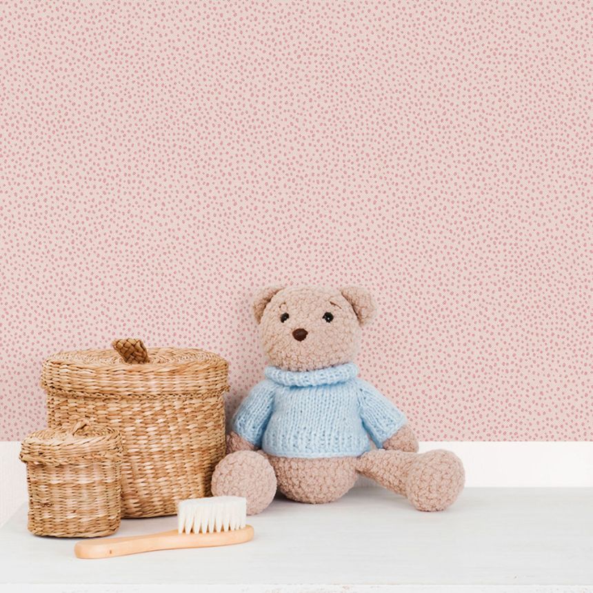 Vlies tapéta, rózsaszín, cseppek, foltok, 294-1, Enzo,  ICH Wallcoverings