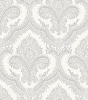 Luxus vlies barokk tapéta, fehér-szürke, 519921 Best Sellers Id Design