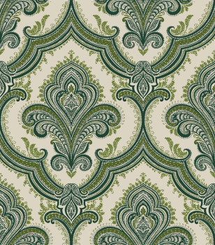 Luxus vlies barokk tapéta, zöld, 520951, Best Sellers, Design ID