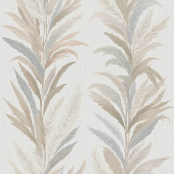 Tapéta, krém-szürke, levelek, 35903, Ornamenta, Parato by Cristiana Masi