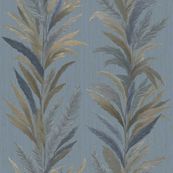 Tapéta, kék, levelek, 35906, Ornamenta, Parato by Cristiana Masi