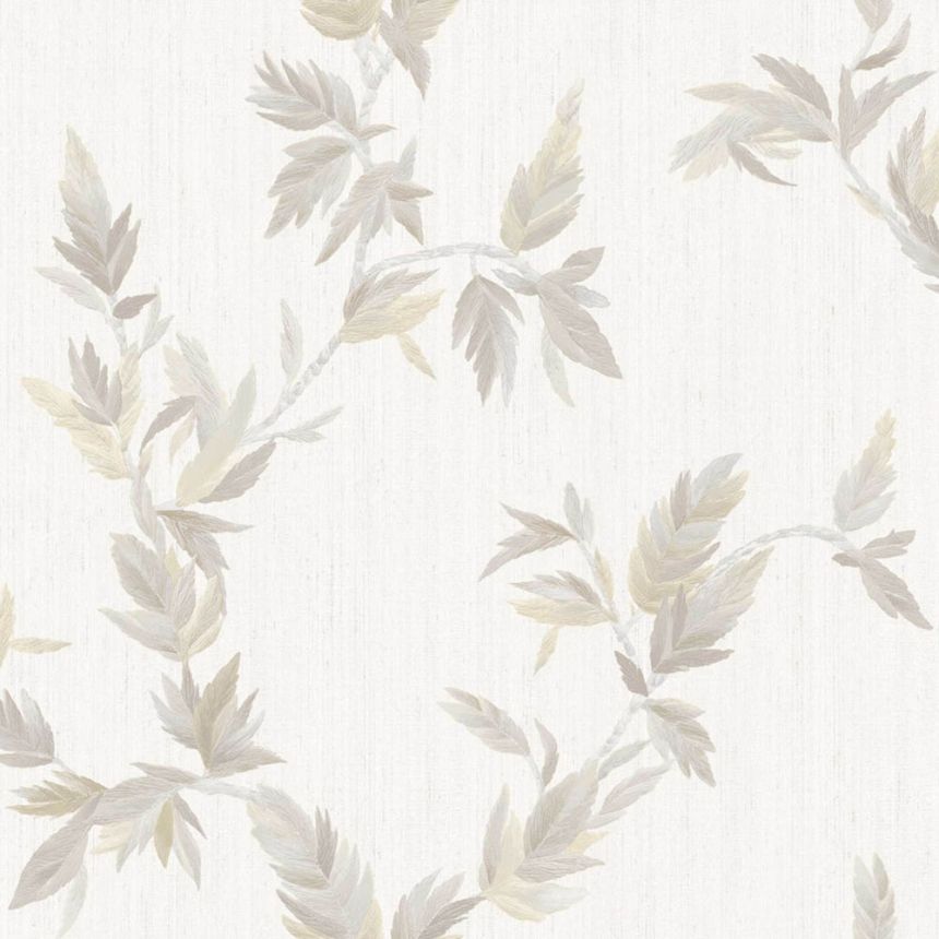 Tapéta, krémszínű, levelek, 35911, Ornamenta, Parato by Cristiana Masi