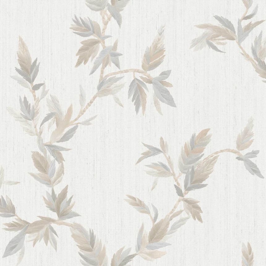 Tapéta, krémszínű, levelek, 35913, Ornamenta, Parato by Cristiana Masi