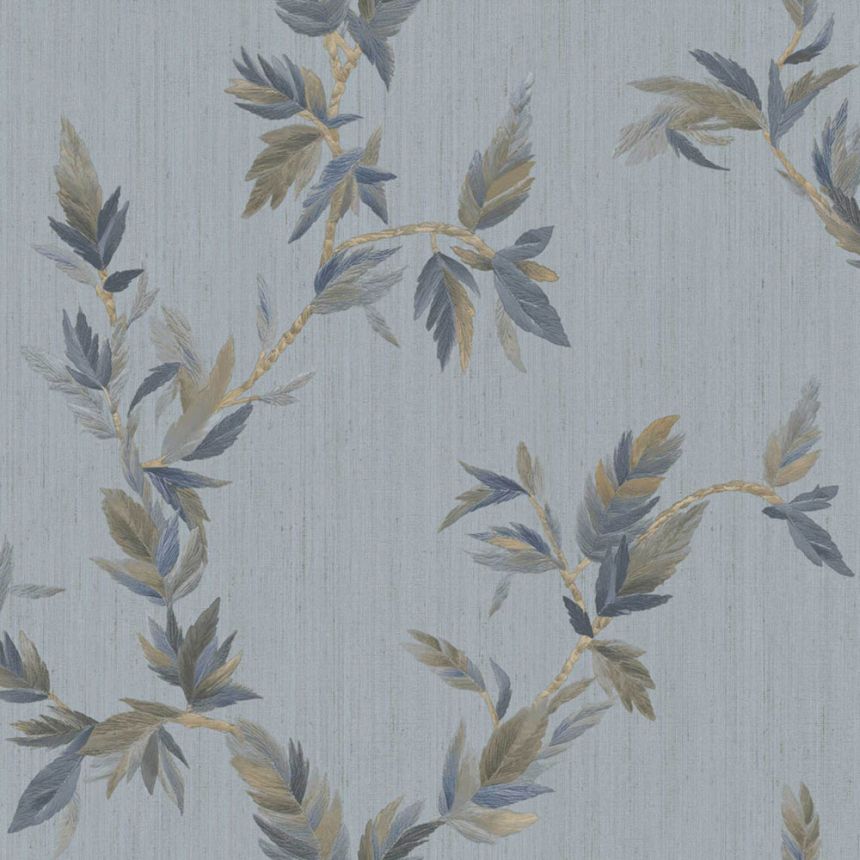 Tapéta, kék, levelek, 35916, Ornamenta, Parato by Cristiana Masi