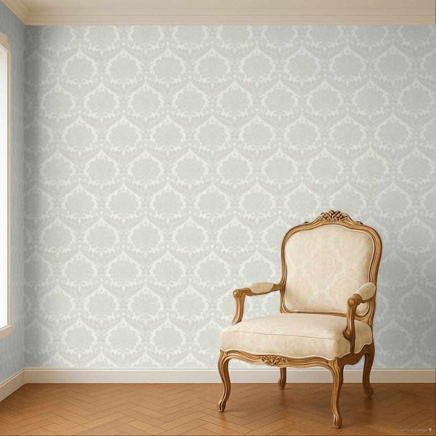 Tapéta, krémszínű, barokk, 35921, Ornamenta, Parato by Cristiana Masi