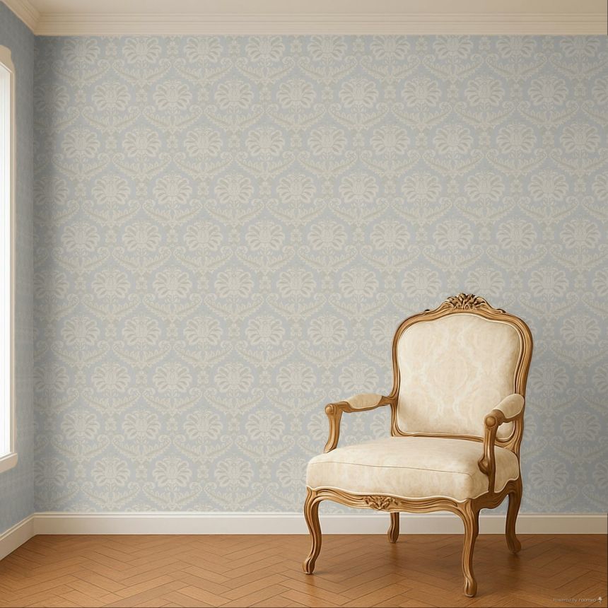 Tapéta, szürke-bézs, barokk minta, 35923, Ornamenta, Parato by Cristiana Masi