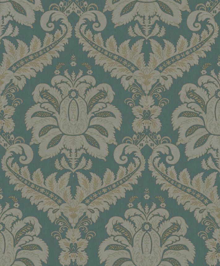 Tapéta, zöld, barokk, 35925, Ornamenta, Parato by Cristiana Masi