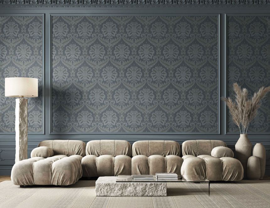 Tapéta, kék, barokk, 35926, Ornamenta, Parato by Cristiana Masi