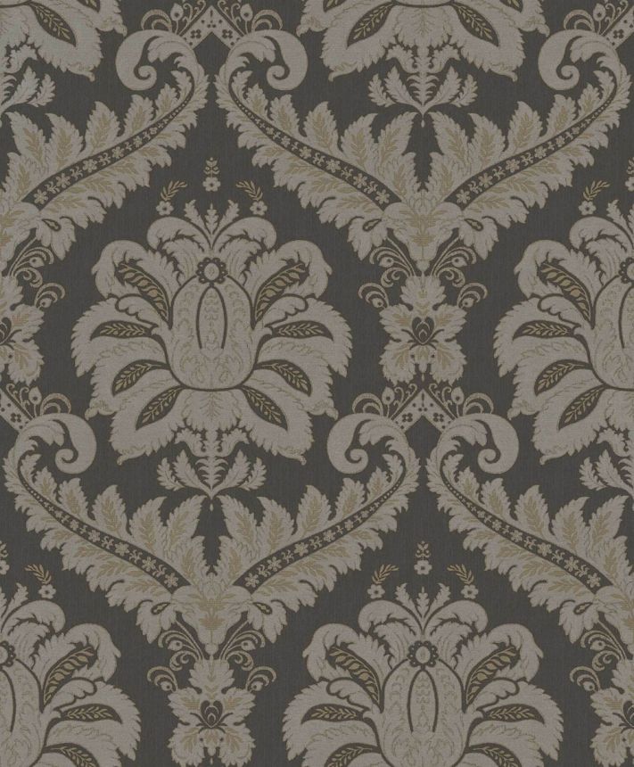 Tapéta, fekete-szürke, barokk, 35929, Ornamenta, Parato by Cristiana Masi