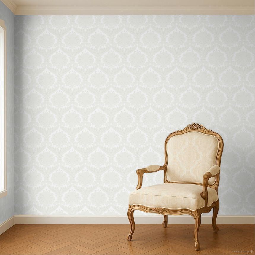 Tapéta, krémszínű, barokk, 35930, Ornamenta, Parato by Cristiana Masi