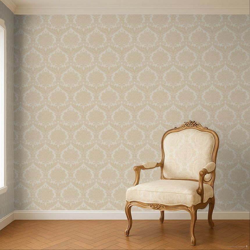 Tapéta, bézs, barokk, 35934, Ornamenta, Parato by Cristiana Masi