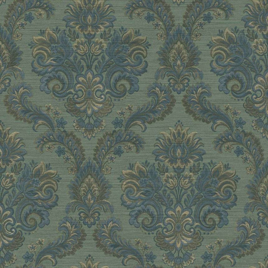 Tapéta, zöld, barokk, 35945, Ornamenta, Parato by Cristiana Masi