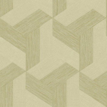 Vlies tapéta, geometrikus, bézs-zöld, 27505, Sintesi, Cristiana Masi by Parato