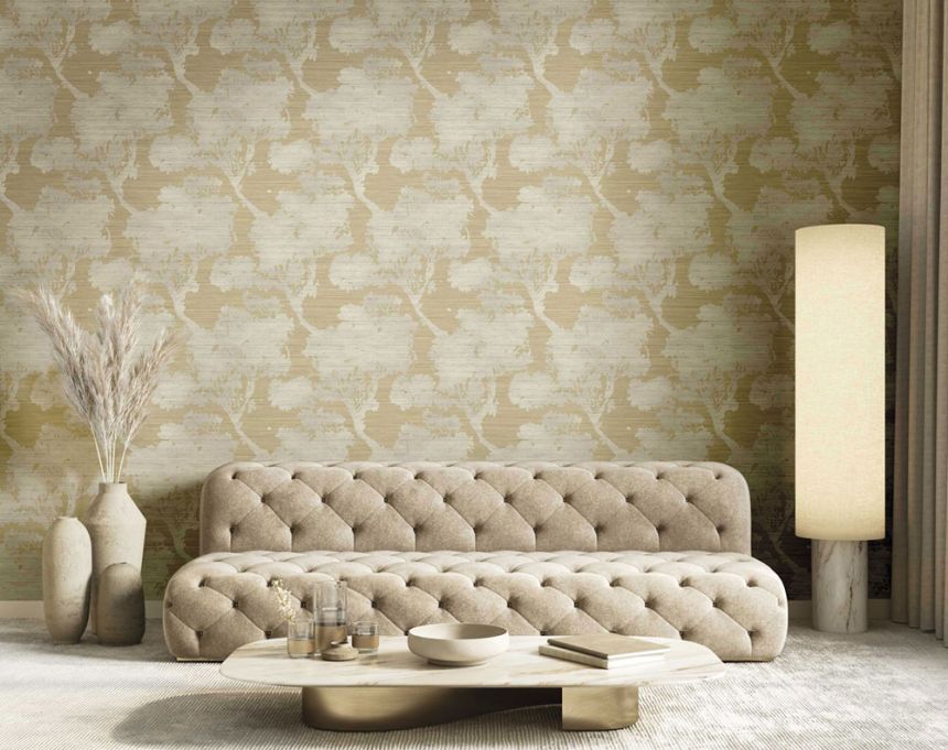 Tapéta, okker-bézs, fák, 35952, Ornamenta, Parato by Cristiana Masi