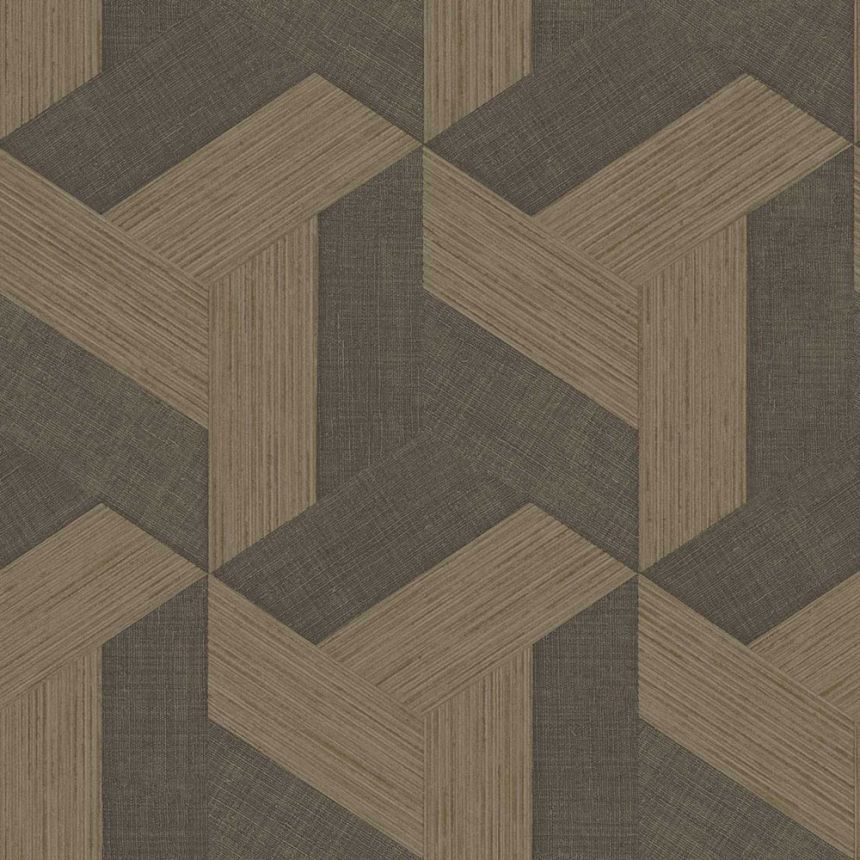 Vlies tapéta, geometrikus, barna, 27509, Sintesi, Cristiana Masi by Parato