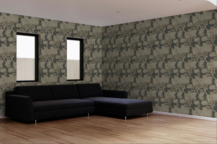 Tapéta, barna-szürke, fák, 35959, Ornamenta, Parato by Cristiana Masi