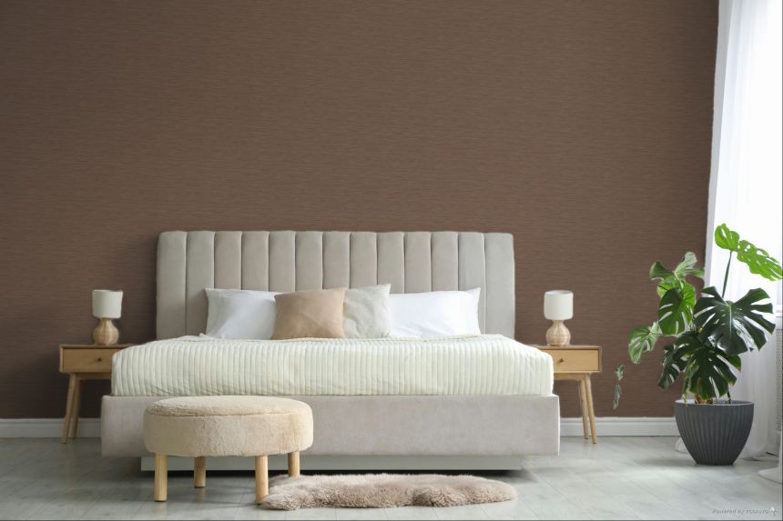 Tapéta, barna-lila, szövet hatás, 35978, Ornamenta, Parato by Cristiana Masi