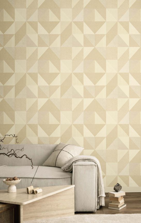 Geometrikus tapéta, bézs, 32411, Vitalis, Parato by Cristiana Masi