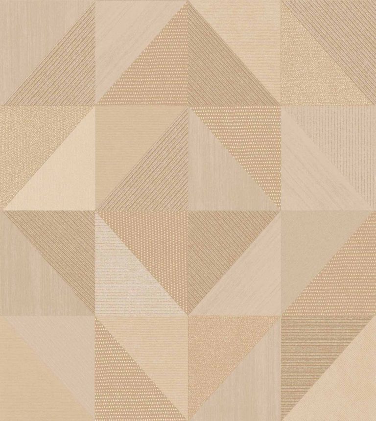 Geometrikus tapéta, barna-bézs, 32413, Vitalis, Parato by Cristiana Masi