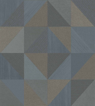 Geometrikus tapéta, kék-barna, 32417, Vitalis, Parato by Cristiana Masi